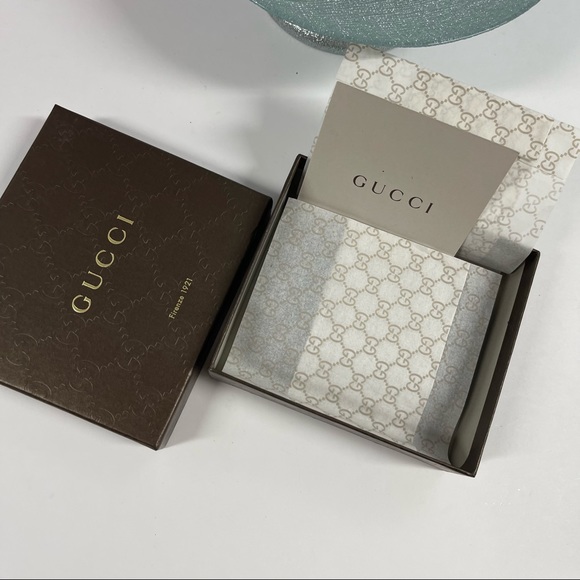 🇮🇹SOLD MICROGUCCISSIMA MENS WALLET LEATHER NAVY BLUE - Picture 6 of 13